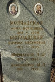 Молчадская Анна Борисовна, Москва, Востряковское кладбище